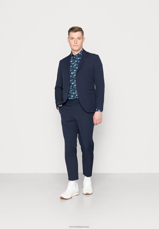 الأزرق الداكن Tommy Hilfiger قميص قميص مرن بطبعة زهور 446446101