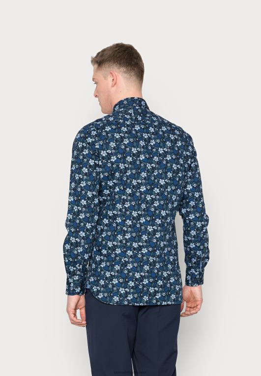 الأزرق الداكن Tommy Hilfiger قميص قميص مرن بطبعة زهور 446446101