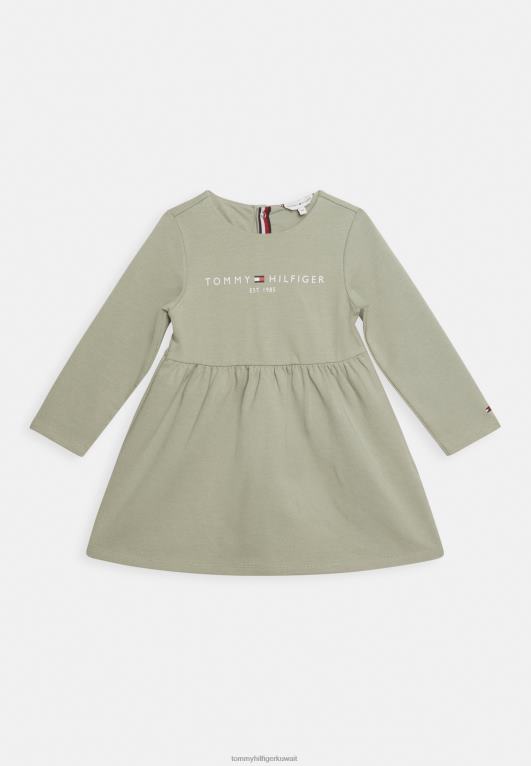الصفصاف الباهت Tommy Hilfiger فستان يوم الطفل الأساسي 446446123
