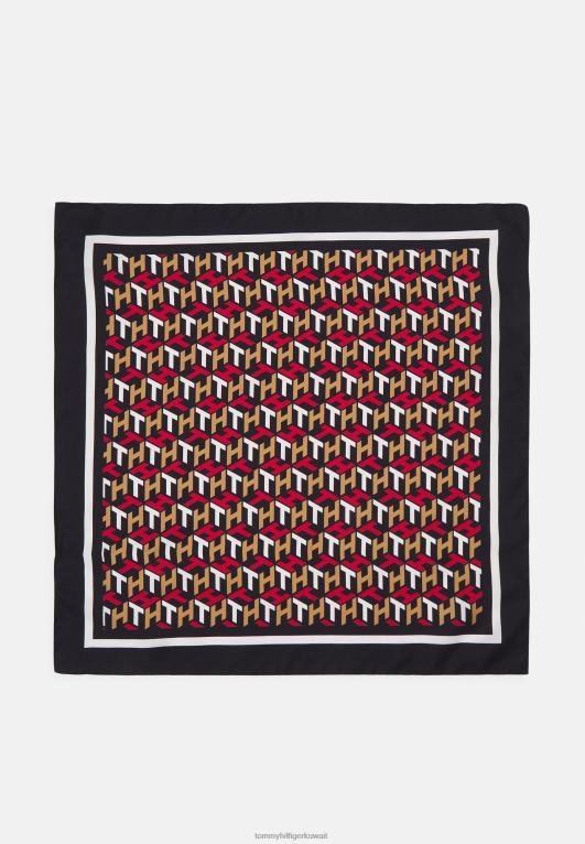 متعدد الألوان Tommy Hilfiger فولار باندانا أنثوي مميز 446446152