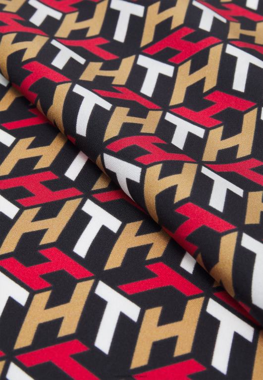 متعدد الألوان Tommy Hilfiger فولار باندانا أنثوي مميز 446446152