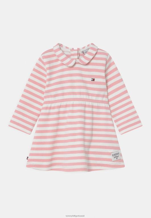 لون القرنفل Tommy Hilfiger فستان جيرسي ناعم للأطفال 446446159