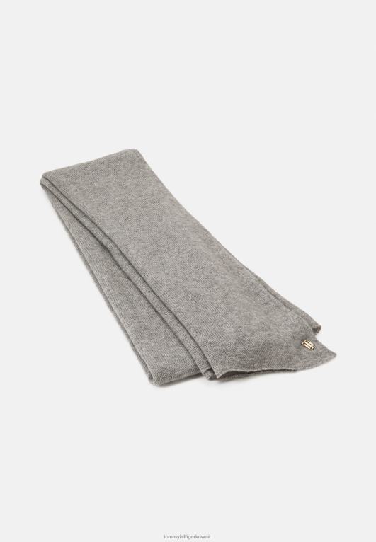 هيذر رمادي فاتح Tommy Hilfiger وشاح وشاح فاخر 446446165