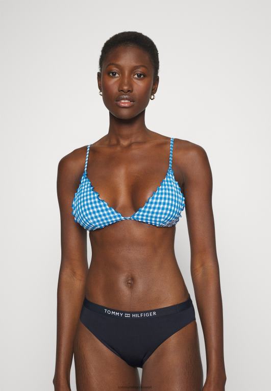 جزيرة زرقاء/بيضاء Tommy Hilfiger بيكيني علوي ثابت مثلث 446446170