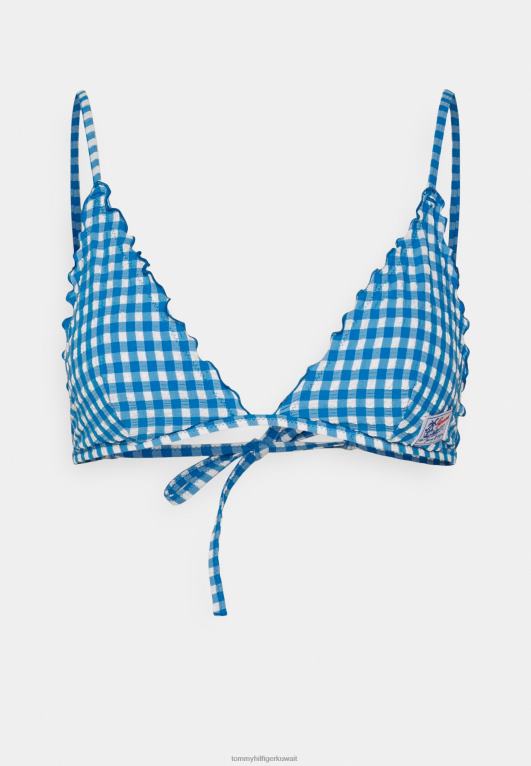 جزيرة زرقاء/بيضاء Tommy Hilfiger بيكيني علوي ثابت مثلث 446446170