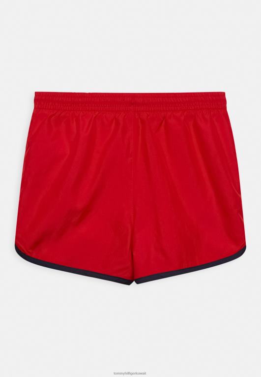 الأحمر الأساسي Tommy Hilfiger شورت السباحة عداء 446446181