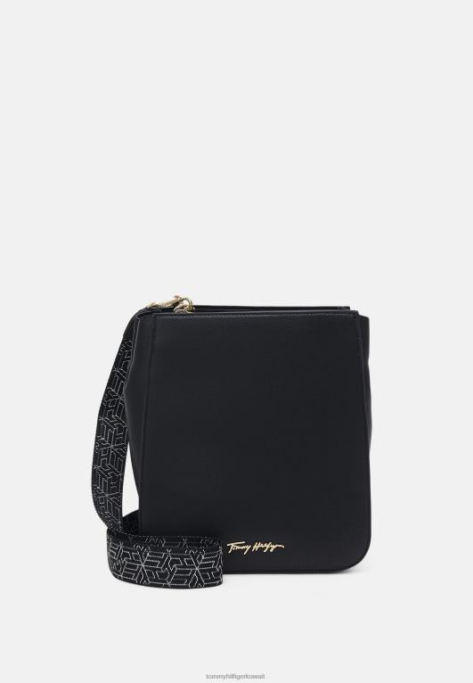 أسود Tommy Hilfiger دلو الفرح عبر حقيبة الجسم 446446195