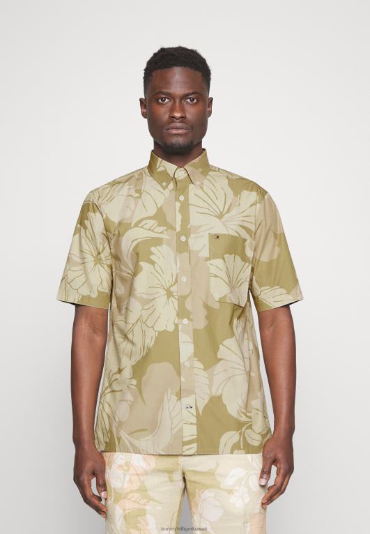 بيج كلاسيكي/متعدد Tommy Hilfiger قميص كامو زهري كاجوال 446446200