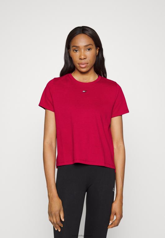 التوت الملكي Tommy Hilfiger تي شيرت رياضي أساسي عادي 446446229