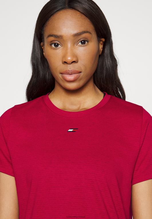 التوت الملكي Tommy Hilfiger تي شيرت رياضي أساسي عادي 446446229