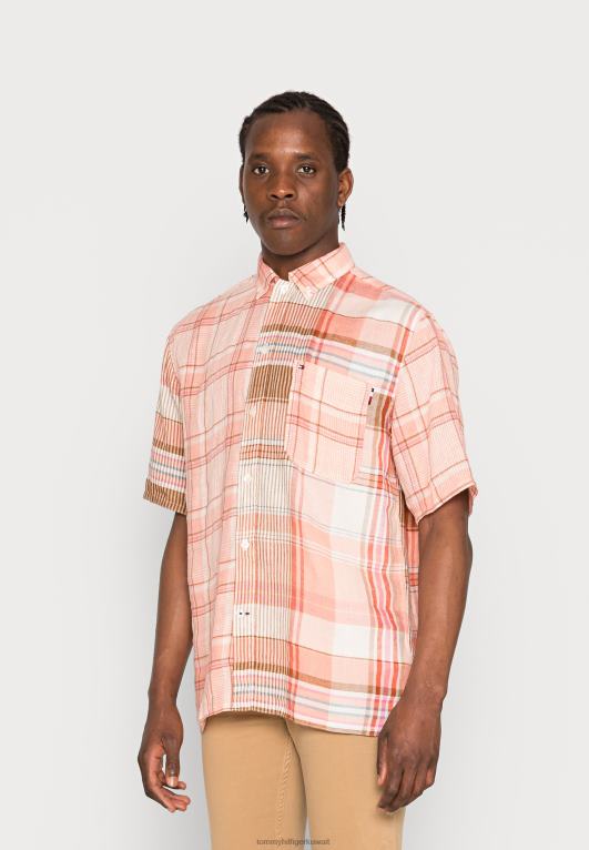 خوخ فاترة / متعدد Tommy Hilfiger مدراس حجب قميص 446446231