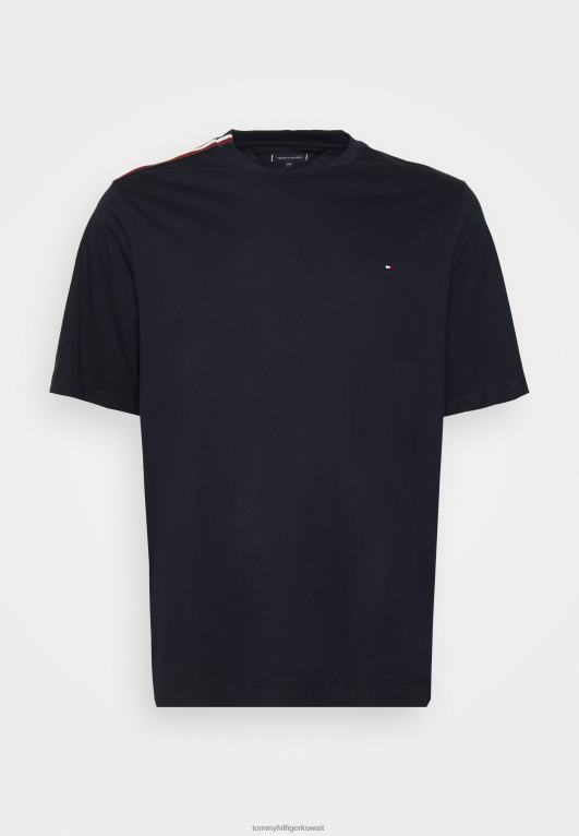 سماء الصحراء Tommy Hilfiger تي شيرت بطباعة شريطية 446446254