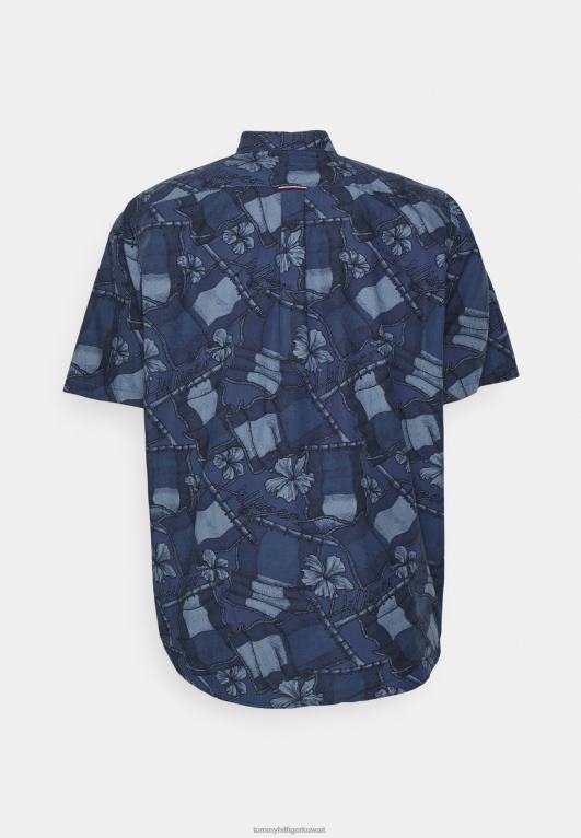 سماء الصحراء/متعددة Tommy Hilfiger قميص قميص العلم المتموج 446446260