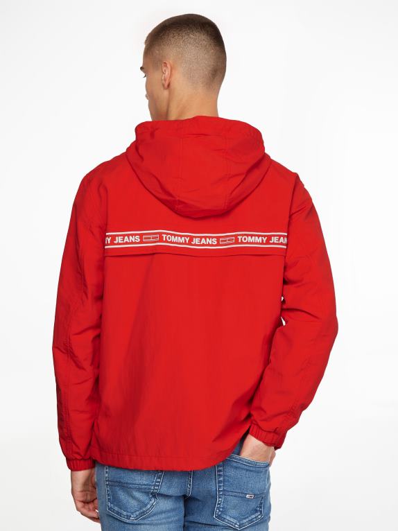 قرمزي عميق Tommy Hilfiger سترة واقية بشريط شعار شيكاغو 44644626