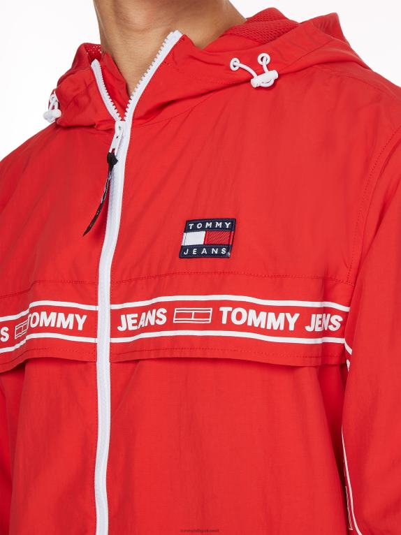 قرمزي عميق Tommy Hilfiger سترة واقية بشريط شعار شيكاغو 44644626