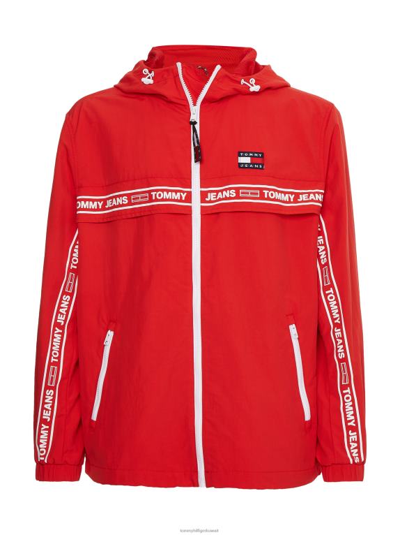 قرمزي عميق Tommy Hilfiger سترة واقية بشريط شعار شيكاغو 44644626