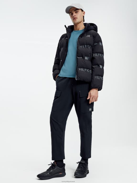 أسود Tommy Hilfiger سترة منتفخة من جور تكس بتقنية أساسية 44644627