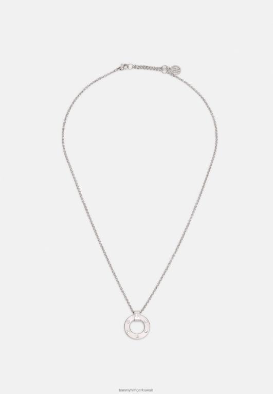 فضية اللون Tommy Hilfiger قلادة عائلة الأجهزة 446446278