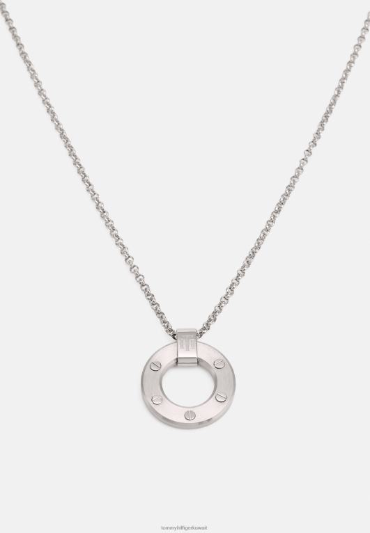 فضية اللون Tommy Hilfiger قلادة عائلة الأجهزة 446446278