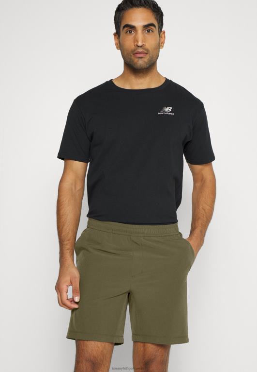 الجيش الأخضر Tommy Hilfiger شريط تدريب السراويل الرياضية القصيرة 446446281