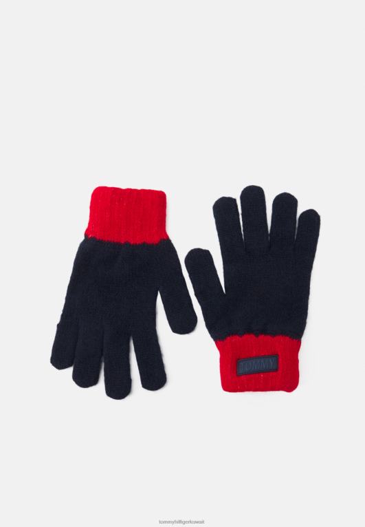 أزرق Tommy Hilfiger قفازات الشباب قفازات للجنسين 446446305
