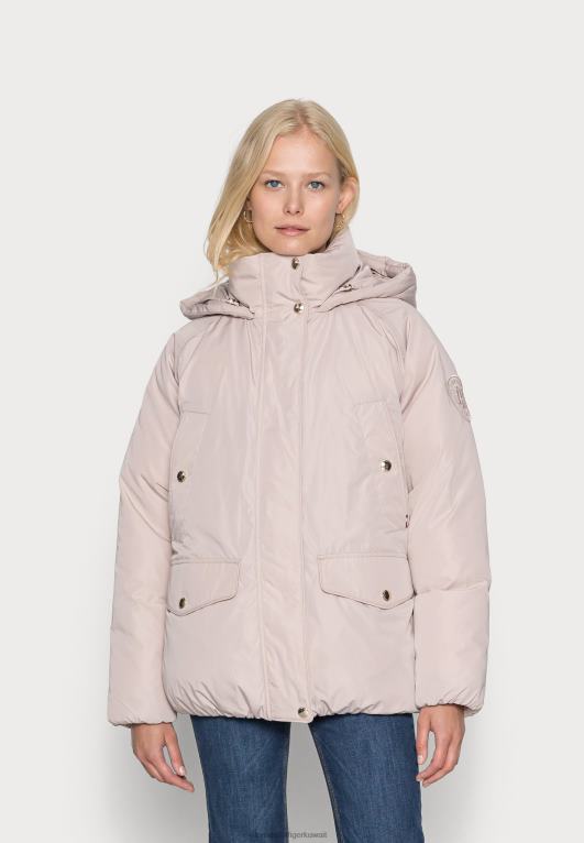 البيج المتوازن Tommy Hilfiger سترة منتفخة مقنعين أسفل سترة 446446306