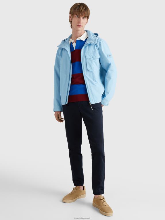 كولومبيا الزرقاء Tommy Hilfiger سترة بغطاء للرأس بجيب مفيد 44644635