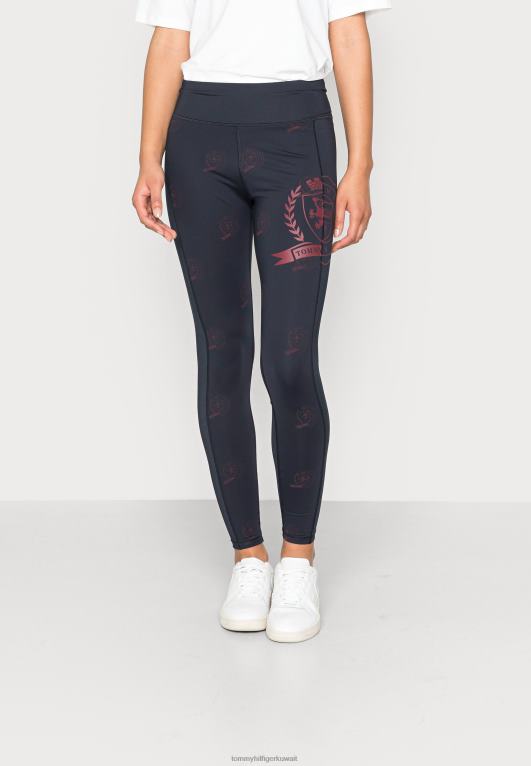 سماء الصحراء Tommy Hilfiger بنطال طماق بشعار أيقونة 446446358