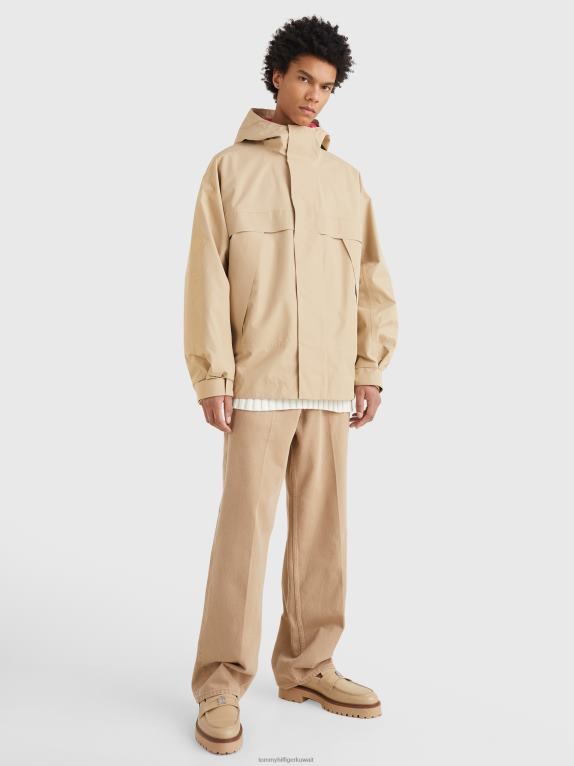 الحجر البيج Tommy Hilfiger سترة بغطاء رأس من جور تكس كريست 44644636