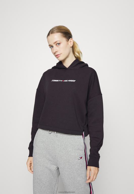 أسود Tommy Hilfiger هوديي برسومات عادية 446446398