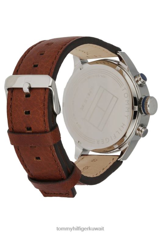 سيلبرفاربن/براون Tommy Hilfiger ساعة ترينت 446446402