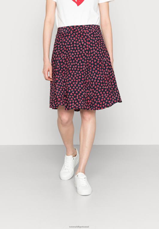 عيد الحب في كل مكان/سماء الصحراء Tommy Hilfiger أبو كل انحاء تنورة القلب تنورة مطوي 446446406