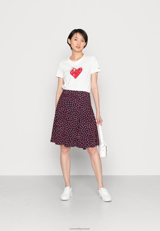 عيد الحب في كل مكان/سماء الصحراء Tommy Hilfiger أبو كل انحاء تنورة القلب تنورة مطوي 446446406