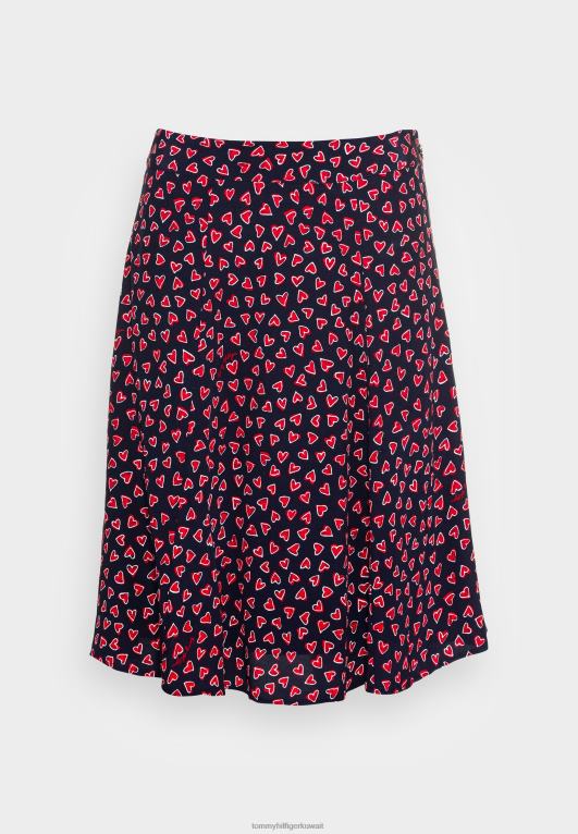 عيد الحب في كل مكان/سماء الصحراء Tommy Hilfiger أبو كل انحاء تنورة القلب تنورة مطوي 446446406