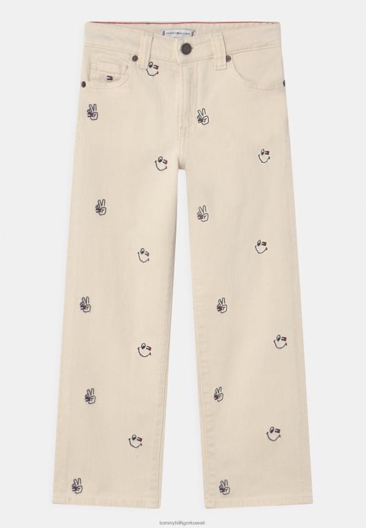 بيج فاتح Tommy Hilfiger بنطال جينز صديقته كريتر ذو قصة مريحة 446446419