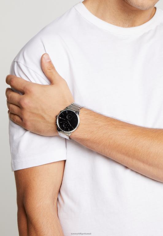 فضية اللون Tommy Hilfiger مشاهدة ساعة الكرونوغراف 446446421
