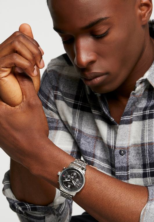 فضة Tommy Hilfiger ساعة كرونوغراف عادية 446446424