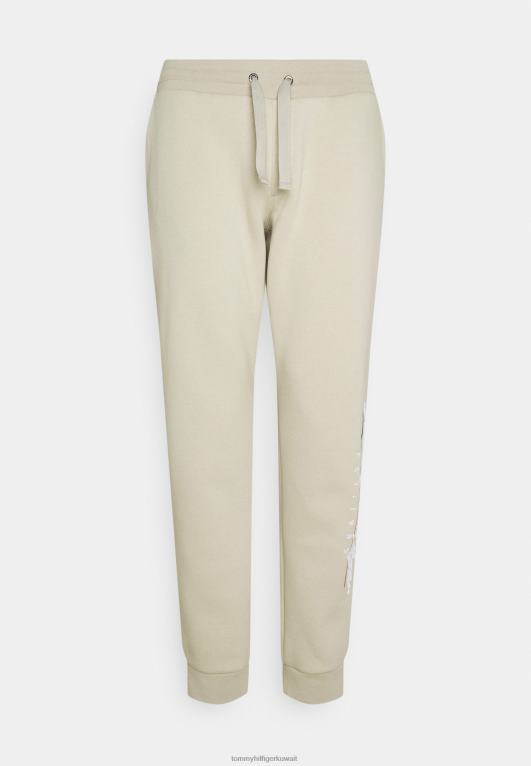 تان الصحراء Tommy Hilfiger قيعان بدلة رياضية للجنسين بتطريز نصي 446446428