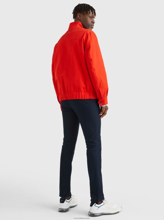 الحرارة الساخنة Tommy Hilfiger سترة هارينجتون بياقة واقفة مرتفعة 44644643