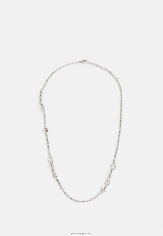 فضية اللون Tommy Hilfiger قلادة ملتوية 446446440