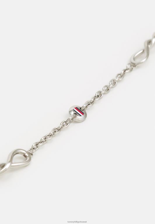 فضية اللون Tommy Hilfiger قلادة ملتوية 446446440