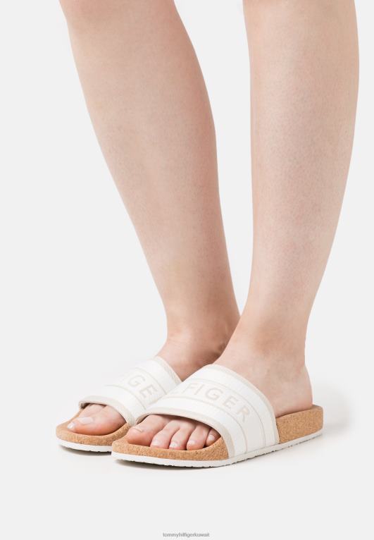 بيج فاتح Tommy Hilfiger البغال الشريحة حزام 446446472