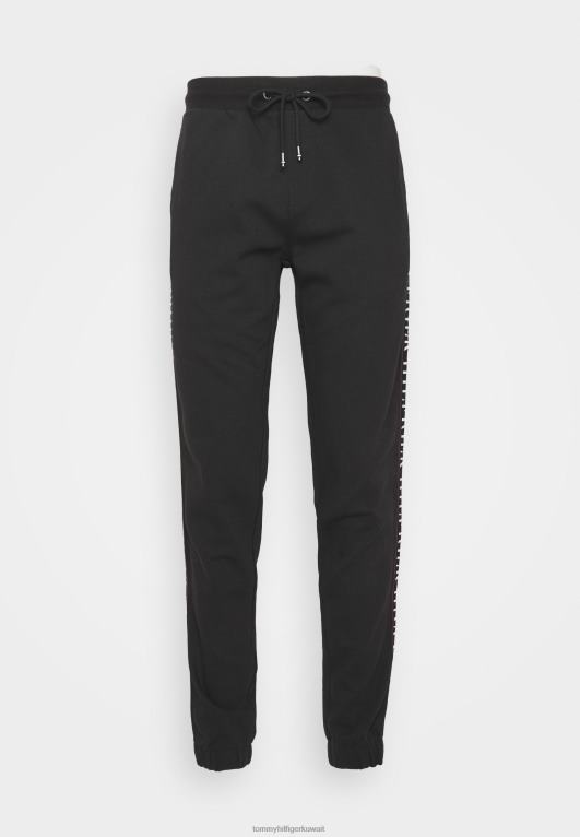 أسود Tommy Hilfiger قيعان رياضية الشريط 446446475
