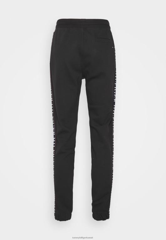 أسود Tommy Hilfiger قيعان رياضية الشريط 446446475