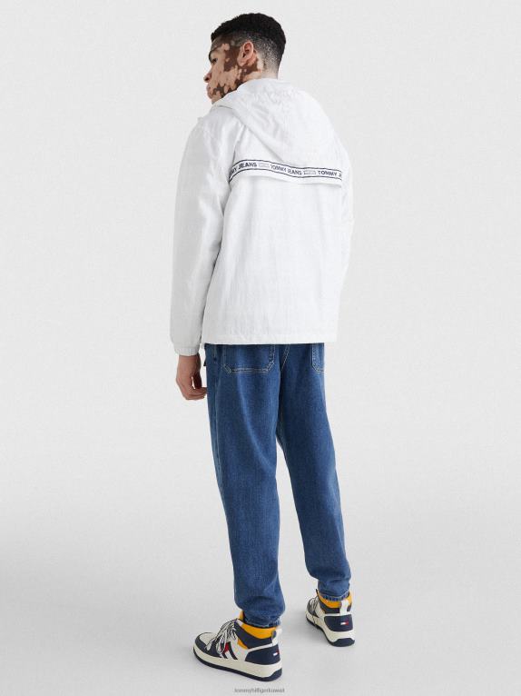 أبيض Tommy Hilfiger سترة واقية بشريط شعار شيكاغو 44644649