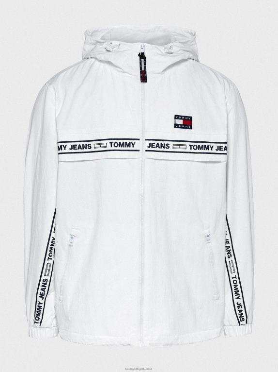 أبيض Tommy Hilfiger سترة واقية بشريط شعار شيكاغو 44644649