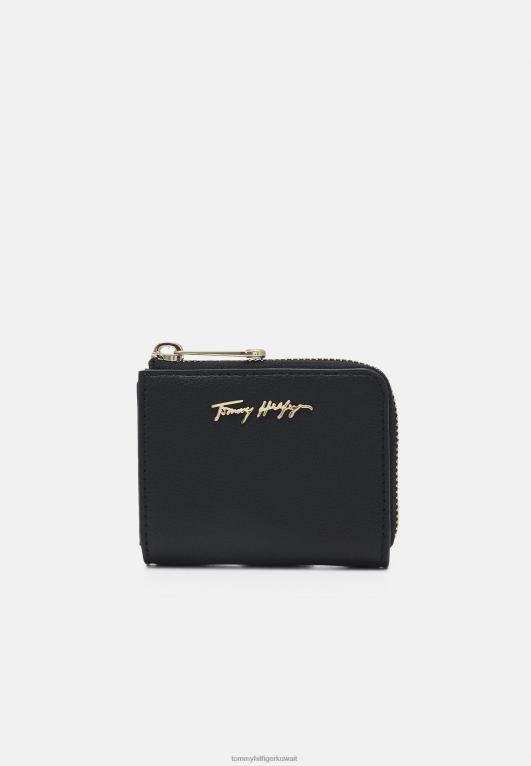 أسود Tommy Hilfiger حامل الفرح مع محفظة بسحاب 446446528