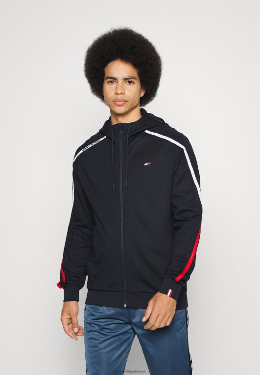 سماء الصحراء Tommy Hilfiger تقليم هودي البلوز الرمز البريدي 446446544