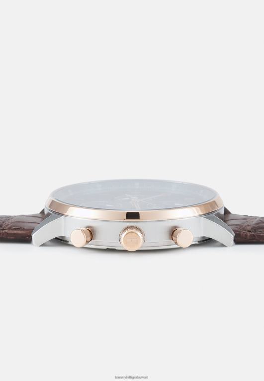 بني/ذهبي وردي/أزرق Tommy Hilfiger ساعة ليونارد كرونوغراف 446446567