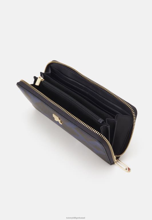 مزيج الفضاء الأزرق Tommy Hilfiger محفظة مونوغرام مميزة 446446598